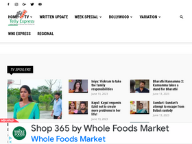 'tellyexpress.com' screenshot