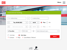 'international-bahn.de' screenshot
