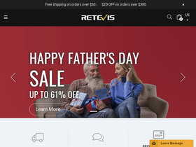 'retevis.com' screenshot