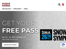 'westernplows.com' screenshot