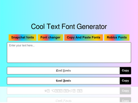 'coolfonts.top' screenshot