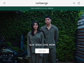 nullbeings.com homepage screenshot