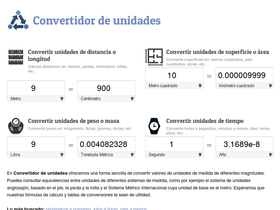 'convertidorunidades.com' screenshot