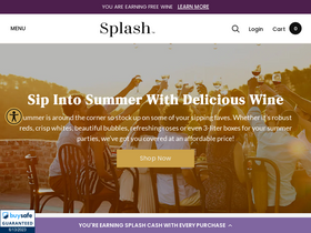 'splashwines.com' screenshot
