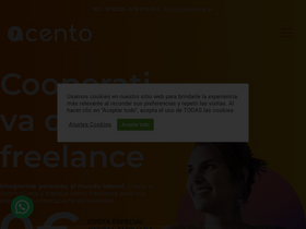 'acentocoop.es' screenshot