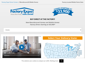 'factoryexpohomes.com' screenshot