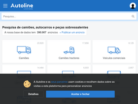 'autoline.pt' screenshot
