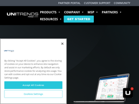 'unitrends.com' screenshot
