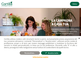 'cortilia.it' screenshot
