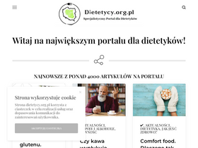 'dietetycy.org.pl' screenshot