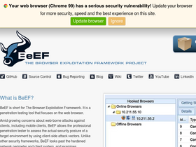 'beefproject.com' screenshot