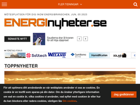 'energinyheter.se' screenshot