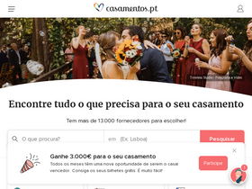 'casamentos.pt' screenshot