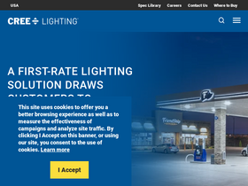 'creelighting.com' screenshot