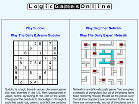 'logicgamesonline.com' screenshot