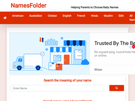 'namesfolder.com' screenshot