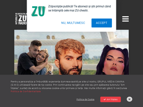 'radiozu.ro' screenshot