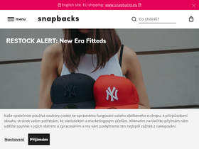 'snapbacks.cz' screenshot