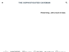 'thesophisticatedcaveman.com' screenshot