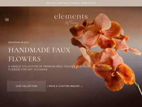 elementsbytracey.com homepage screenshot