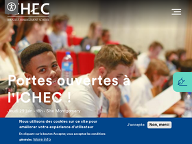 'ichec.be' screenshot