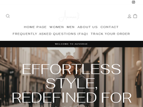 Auvorae homepage screenshot