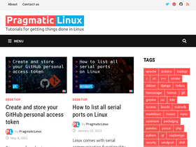 'pragmaticlinux.com' screenshot