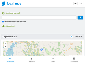 'logainm.ie' screenshot