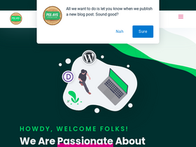 'peeayecreative.com' screenshot