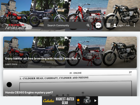'hondatwins.net' screenshot