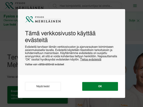 'fysios.fi' screenshot