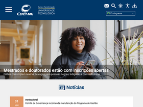 'cefetmg.br' screenshot