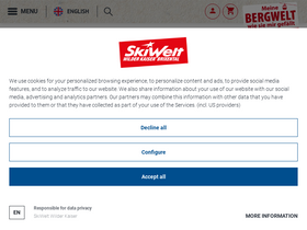 'skiwelt.at' screenshot