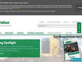 'littelfuse.com' screenshot