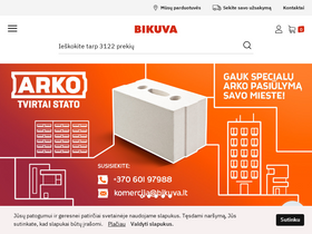 'bikuva.lt' screenshot