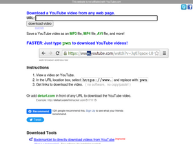 'deturl.com' screenshot