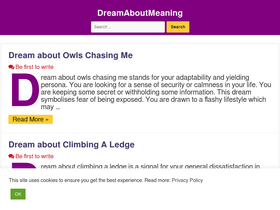 'dreamaboutmeaning.com' screenshot