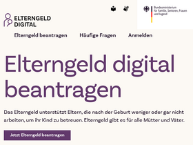 'elterngeld-digital.de' screenshot