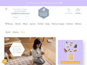 'kleinezebra.com' screenshot