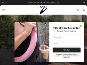 SQZ WELLNESS website screenshot