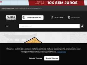 'fujiokadistribuidor.com.br' screenshot