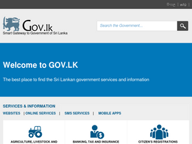 'gov.lk' screenshot