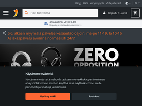 'jimms.fi' screenshot