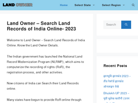 'landowner.co.in' screenshot