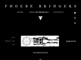 'phoebefuckingbridgers.com' screenshot