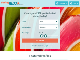 'datingbuzz.co.za' screenshot