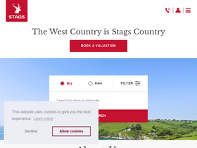 'stags.co.uk' screenshot