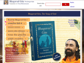 'holy-bhagavad-gita.org' screenshot