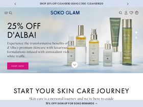 'sokoglam.com' screenshot