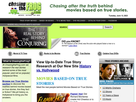 'chasingthefrog.com' screenshot